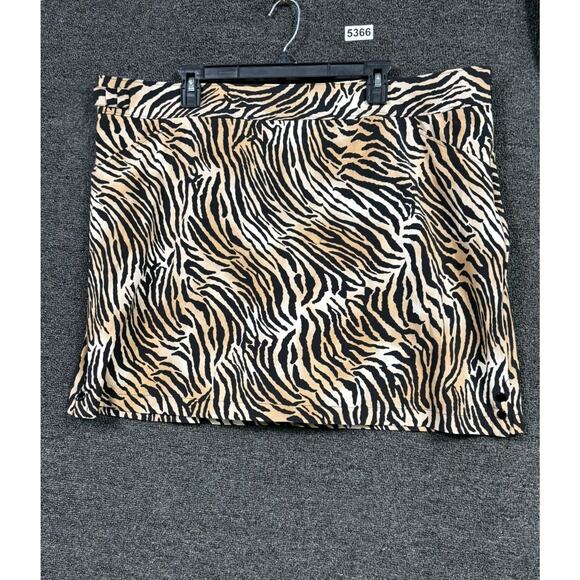 Zenergy Golf by Chico's Zebra Print Skirt Skort Womens Size 4 US XXL Multicolor - Picture 2 of 11